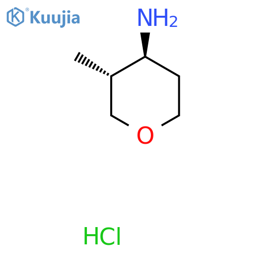 trans-3-methyltetrahydropyran-4-amine;hydrochloride structure