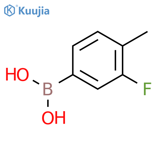 3-Fluoro-4-methylphenylboronic acid structure