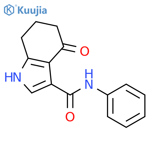 1H-Indole-3-carboxamide, 4,5,6,7-tetrahydro-4-oxo-N-phenyl- structure