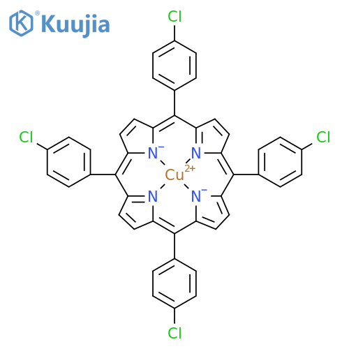meso-Tetrakis(4-chlorophenyl)porphyrin-Cu(II) structure