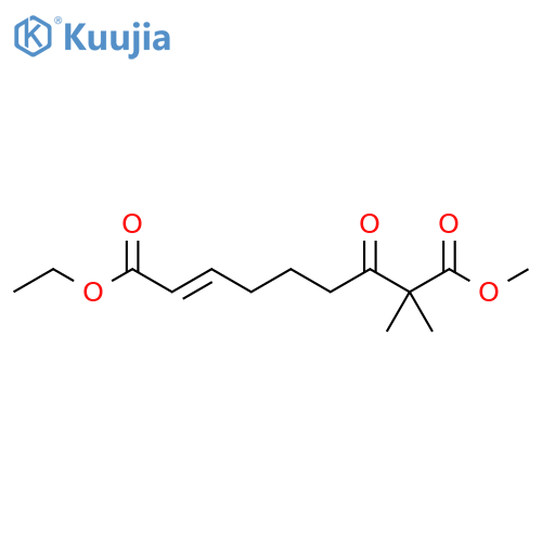 2-Nonenedioic acid, 8,8-dimethyl-7-oxo-, 1-ethyl 9-methyl ester, (E)- structure