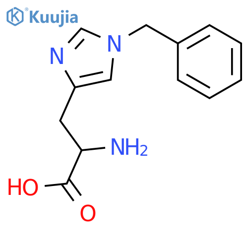 (S)-2-amino-3-(1-benzyl-1H-imidazol-4-yl)propanoic acid structure