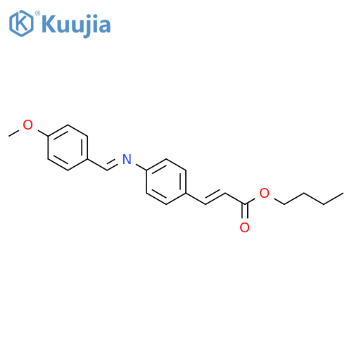 Butyl 4-(4-Methoxybenzylidene)aminocinnamate structure