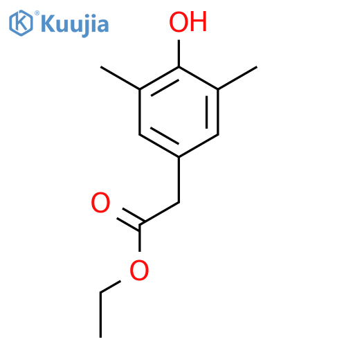 Ethyl 3,5-dimethyl-4-hydroxyphenylacetate structure