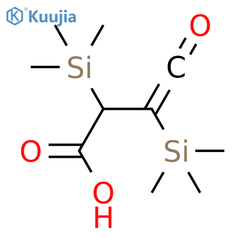 3-Butenoic acid, 4-oxo-2,3-bis(trimethylsilyl)- structure