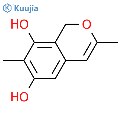 3,7-Dimethyl-1H-2-benzopyran-6,8-diol structure