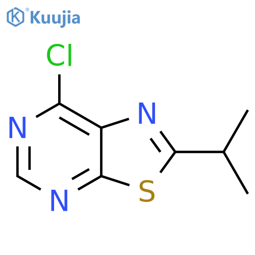 7-chloro-2-(propan-2-yl)-1,3thiazolo5,4-dpyrimidine structure