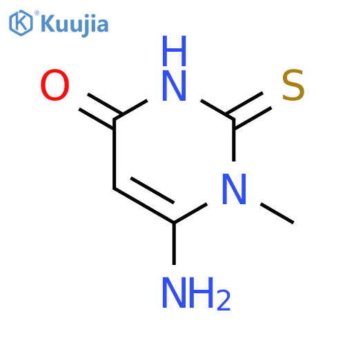 6-Amino-1-methyl-2-thioxo-2,3-dihydropyrimidin-4(1H)-one structure