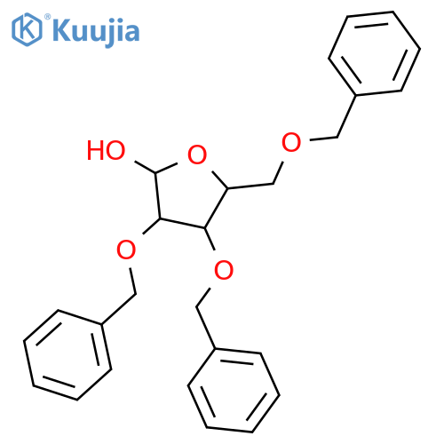 (2R,4S,5R)-3,4-dibenzyloxy-5-(benzyloxymethyl)tetrahydrofuran-2-ol structure