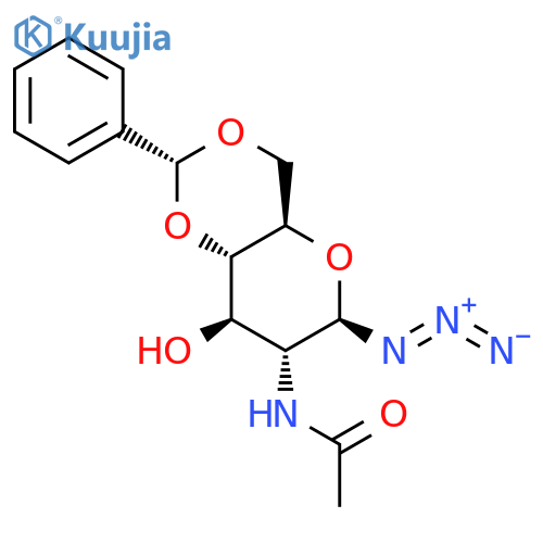 2-Acetamido-4,6-O-benzylidene-2-deoxy-b-D-glucopyranosyl Azide structure