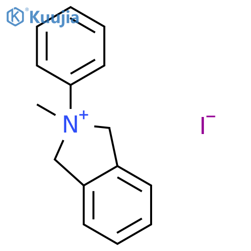 1H-Isoindolium,2,3-dihydro-2-methyl-2-phenyl-, iodide (1:1) structure