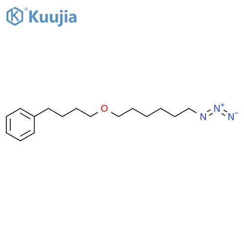 Benzene, [4-[(6-azidohexyl)oxy]butyl]- structure