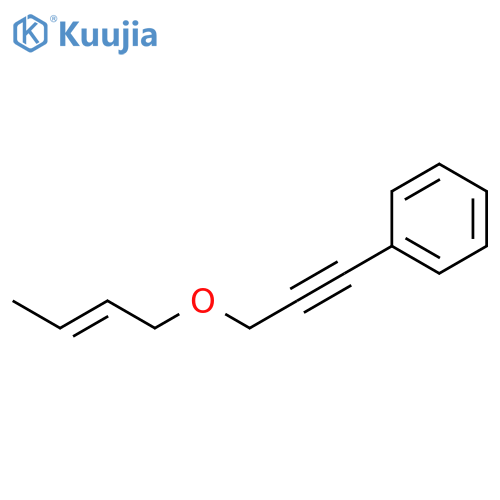 Benzene, [3-[(2E)-2-butenyloxy]-1-propynyl]- structure