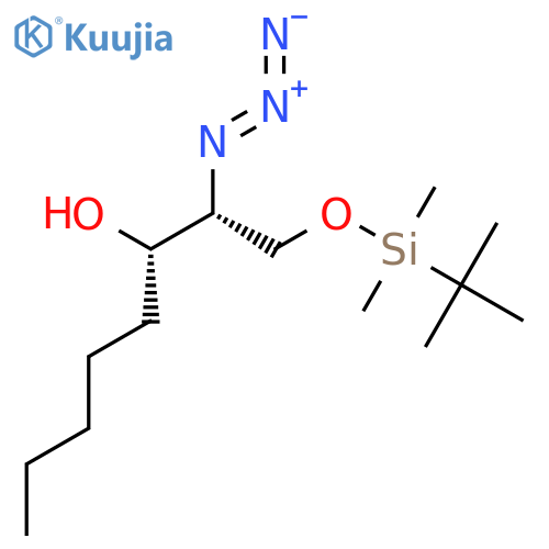 3-Octanol, 2-azido-1-[[(1,1-dimethylethyl)dimethylsilyl]oxy]-, (2R,3S)- structure