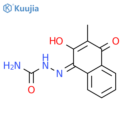 Hydrazinecarboxamide,2-(2-hydroxy-3-methyl-4-oxo-1(4H)-naphthalenylidene)- structure