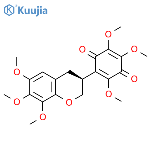 2,3,5-Trimethoxy-6-[(3S)-6,7,8-trimethoxy-3,4-dihydro-2H-chromen-3-yl]cyclohexa-2,5-diene-1,4-dione structure