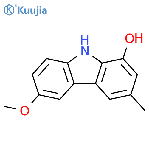 9H-Carbazol-1-ol,6-methoxy-3-methyl- structure