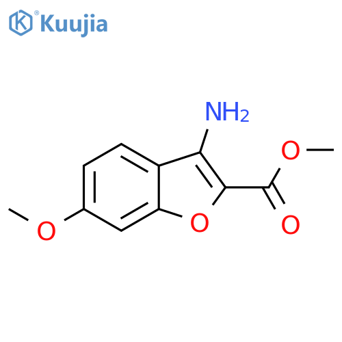 3-Amino-6-methoxy-benzofuran-2-carboxylic acid methyl ester structure