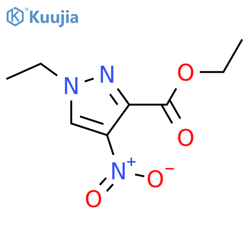 ethyl 1-ethyl-4-nitro-1H-pyrazole-3-carboxylate structure