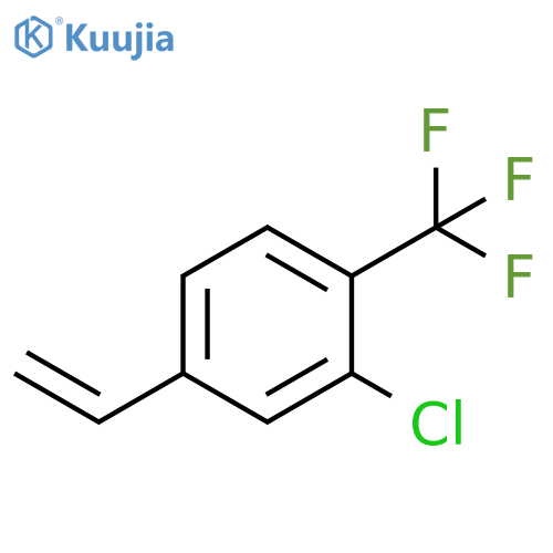 2-chloro-4-ethenyl-1-(trifluoromethyl)benzene structure