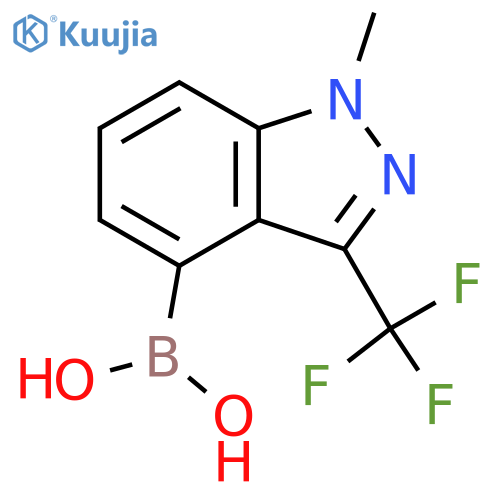 [1-methyl-3-(trifluoromethyl)indazol-4-yl]boronic acid structure