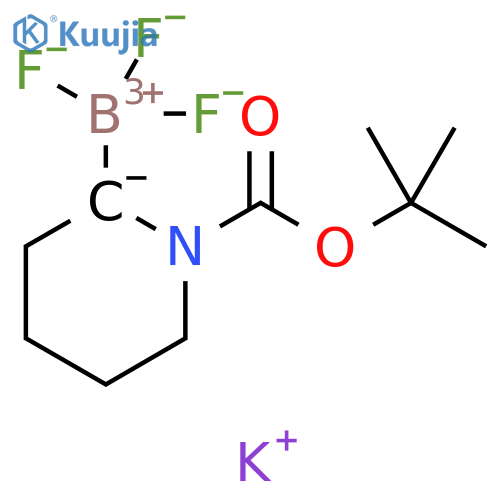 Borate(1-), [1-[(1,1-dimethylethoxy)carbonyl]-2-piperidinyl]trifluoro-, potassium (1:1), (T-4)- structure