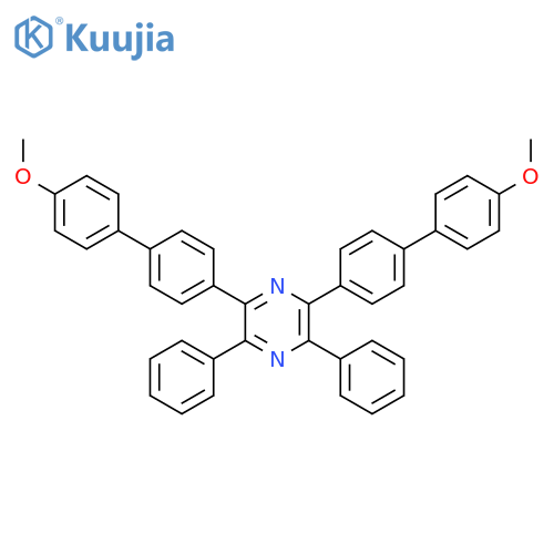 Pyrazine, 2,6-bis(4'-methoxy[1,1'-biphenyl]-4-yl)-3,5-diphenyl- structure