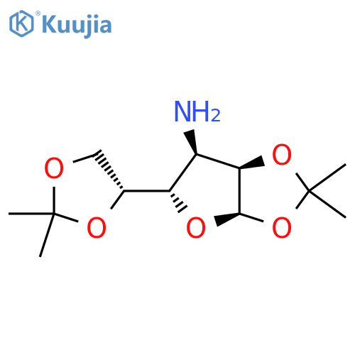 3-amino-3-deoxy-1,2:5,6-di-O-isopropylidene-alpha-D-allofuranose structure