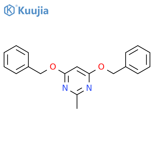 Pyrimidine,2-methyl-4,6-bis(phenylmethoxy)- structure