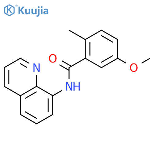 Benzamide, 5-methoxy-2-methyl-N-8-quinolinyl- structure