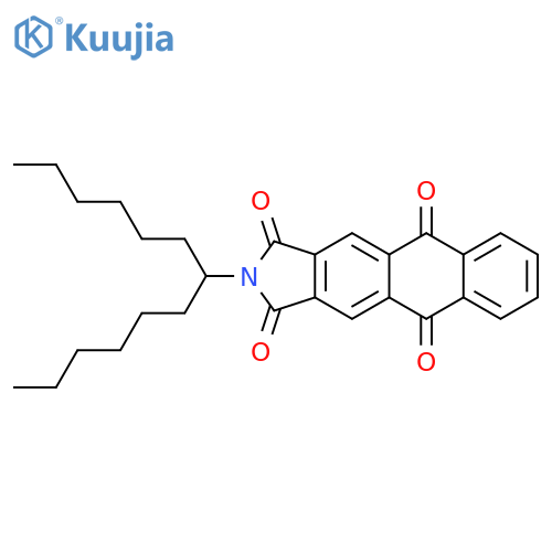1H-Naphth[2,3-f]isoindole-1,3,5,10(2H)-tetrone, 2-(1-hexylheptyl)- structure