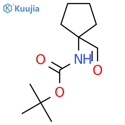 tert-butyl N-(1-formylcyclopentyl)carbamate structure