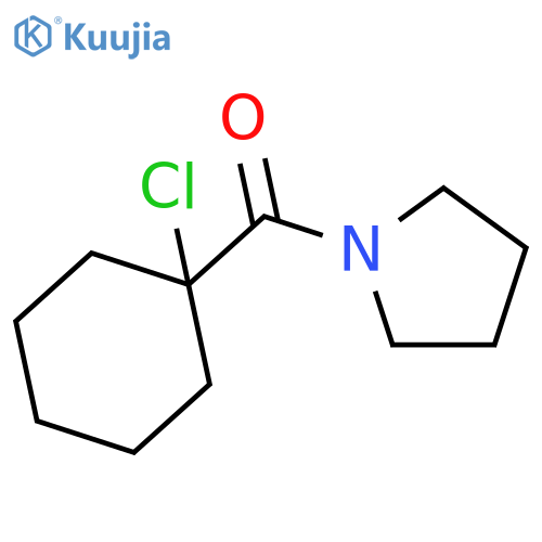 Pyrrolidine, 1-[(1-chlorocyclohexyl)carbonyl]- structure