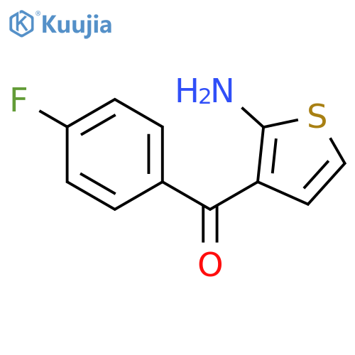Methanone, (2-amino-3-thienyl)(4-fluorophenyl)- structure