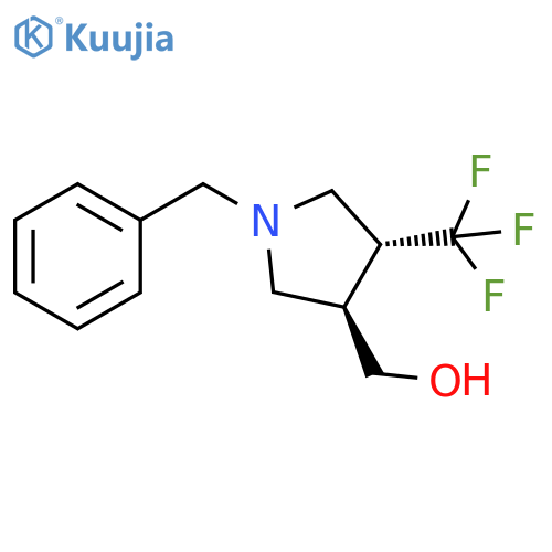 rel-((3S,4S)-1-Benzyl-4-(trifluoromethyl)pyrrolidin-3-yl)methanol structure