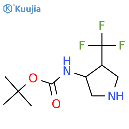 Tert-Butyl N-[4-(trifluoromethyl)pyrrolidin-3-yl]carbamate structure