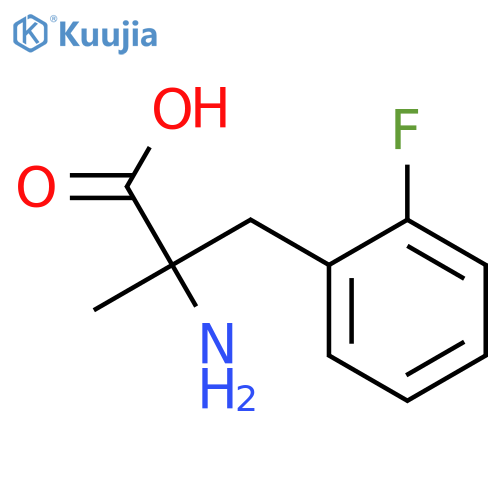 2-amino-3-(2-fluorophenyl)-2-methylpropanoic acid structure