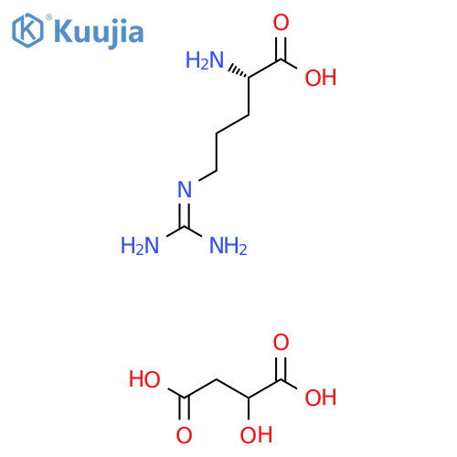 (S)-2-Amino-5-guanidinopentanoic acid 2-hydroxysuccinic acid (1:1) structure