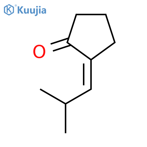 Cyclopentanone, 2-(2-methylpropylidene)- structure