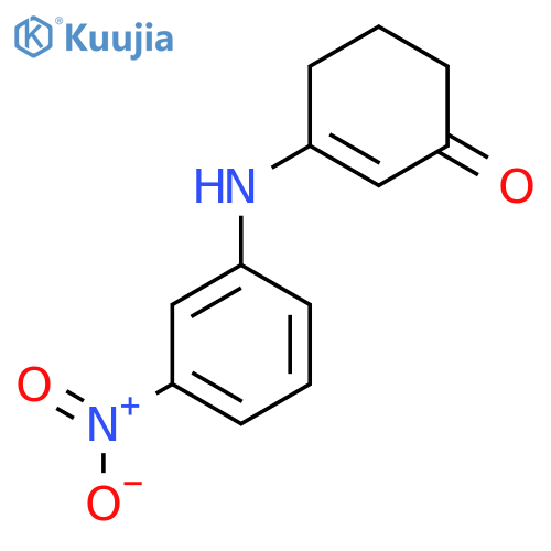 3-(3-Nitrophenyl)aminocyclohex-2-en-1-one structure