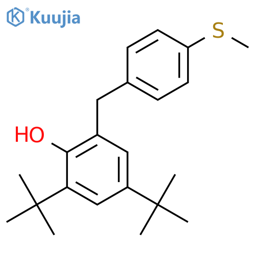Phenol, 2,4-bis(1,1-dimethylethyl)-6-[[4-(methylthio)phenyl]methyl]- structure