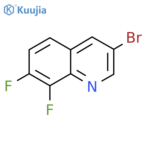 3-bromo-7,8-difluoro-quinoline structure