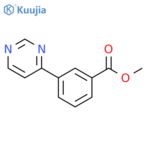 Methyl 3-(pyrimidin-4-yl)benzoate structure