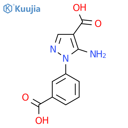 3-(5-Amino-4-carboxypyrazol-1-yl)benzoic acid structure