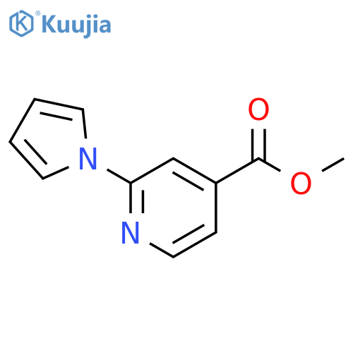 4-Pyridinecarboxylic acid, 2-(1H-pyrrol-1-yl)-, methyl ester structure