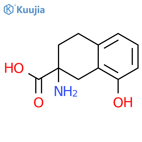 2-Amino-8-hydroxy-1,2,3,4-tetrahydro-naphthalene-2-carboxylic Acid structure
