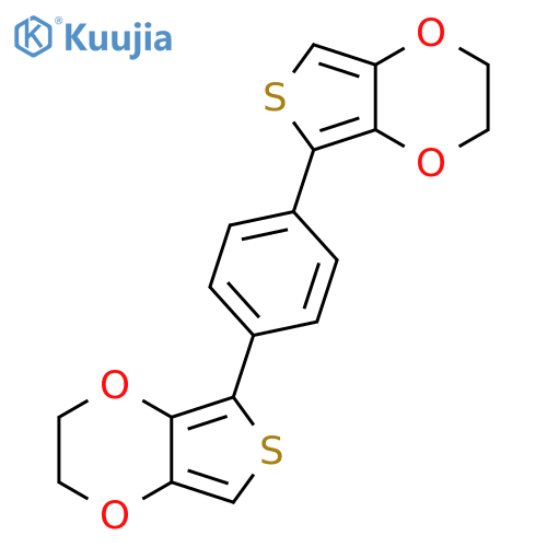 5,5'-(1,4-Phenylene)bis(2,3-dihydrothieno[3,4-b][1,4]dioxine) structure