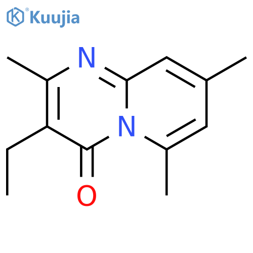 4H-Pyrido[1,2-a]pyrimidin-4-one, 3-ethyl-2,6,8-trimethyl- structure