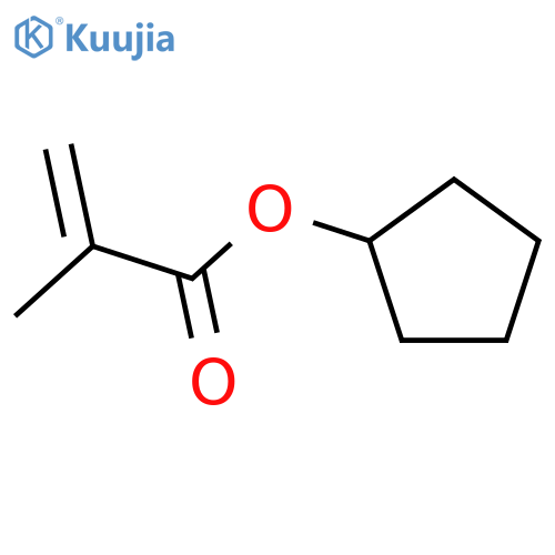 2-Propenoic acid,2-methyl-, cyclopentyl ester structure