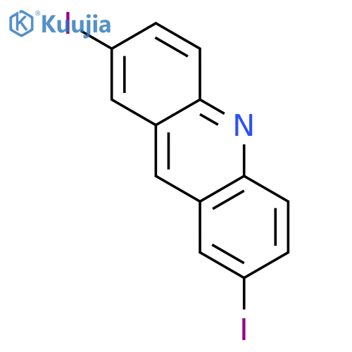 Acridine, 2,7-diiodo- structure